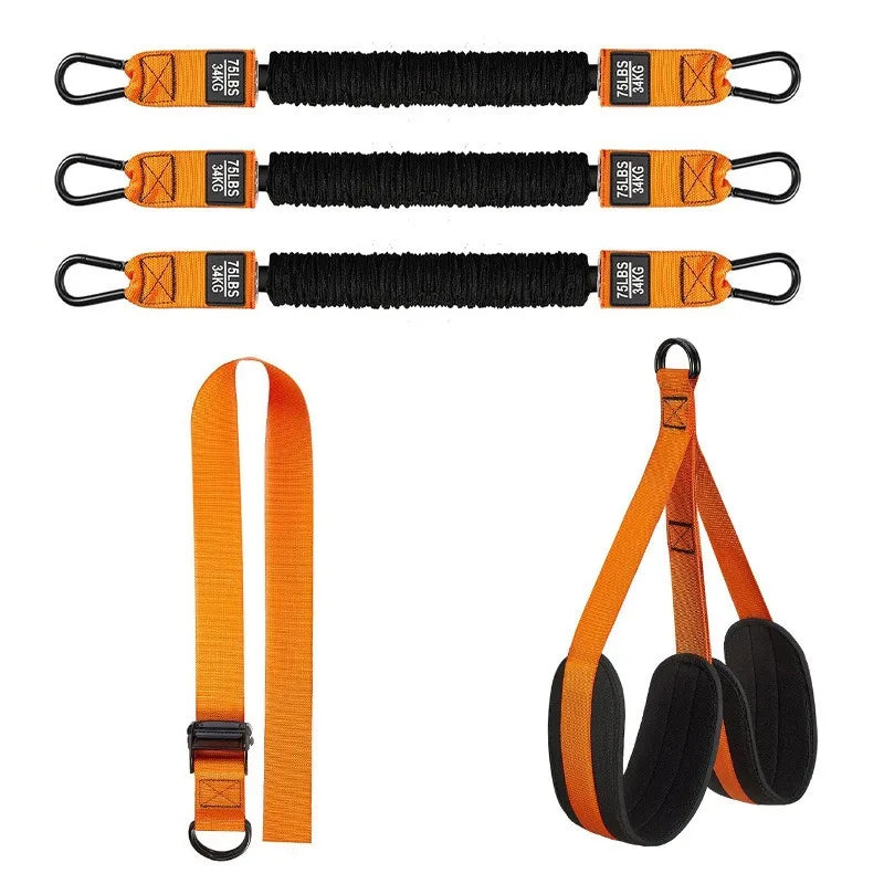 Showlu Pull Up Assistance Bands Set for strength training, featuring durable workout straps for resistance exercises.