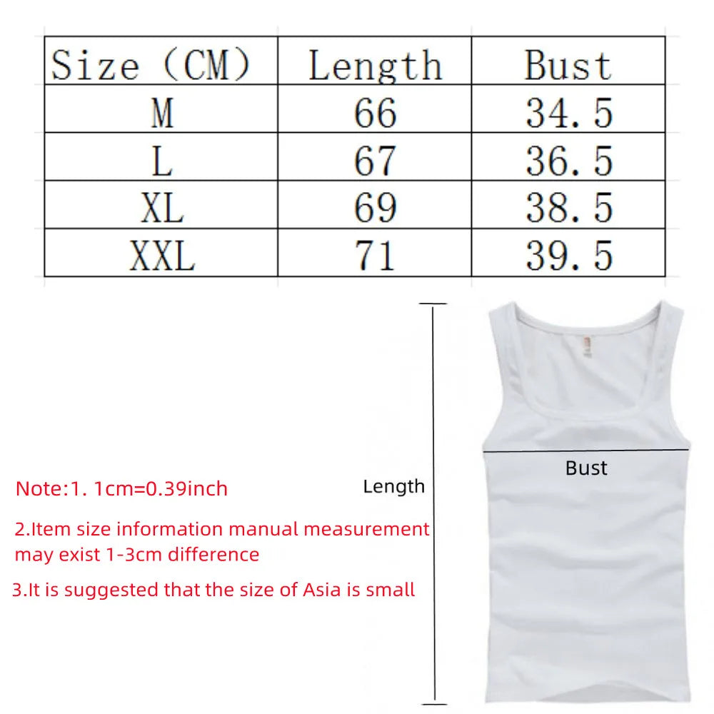 Basic cotton sleeveless men's tank top from Showlu Fashion, ideal for summer bodybuilding and fitness activities.