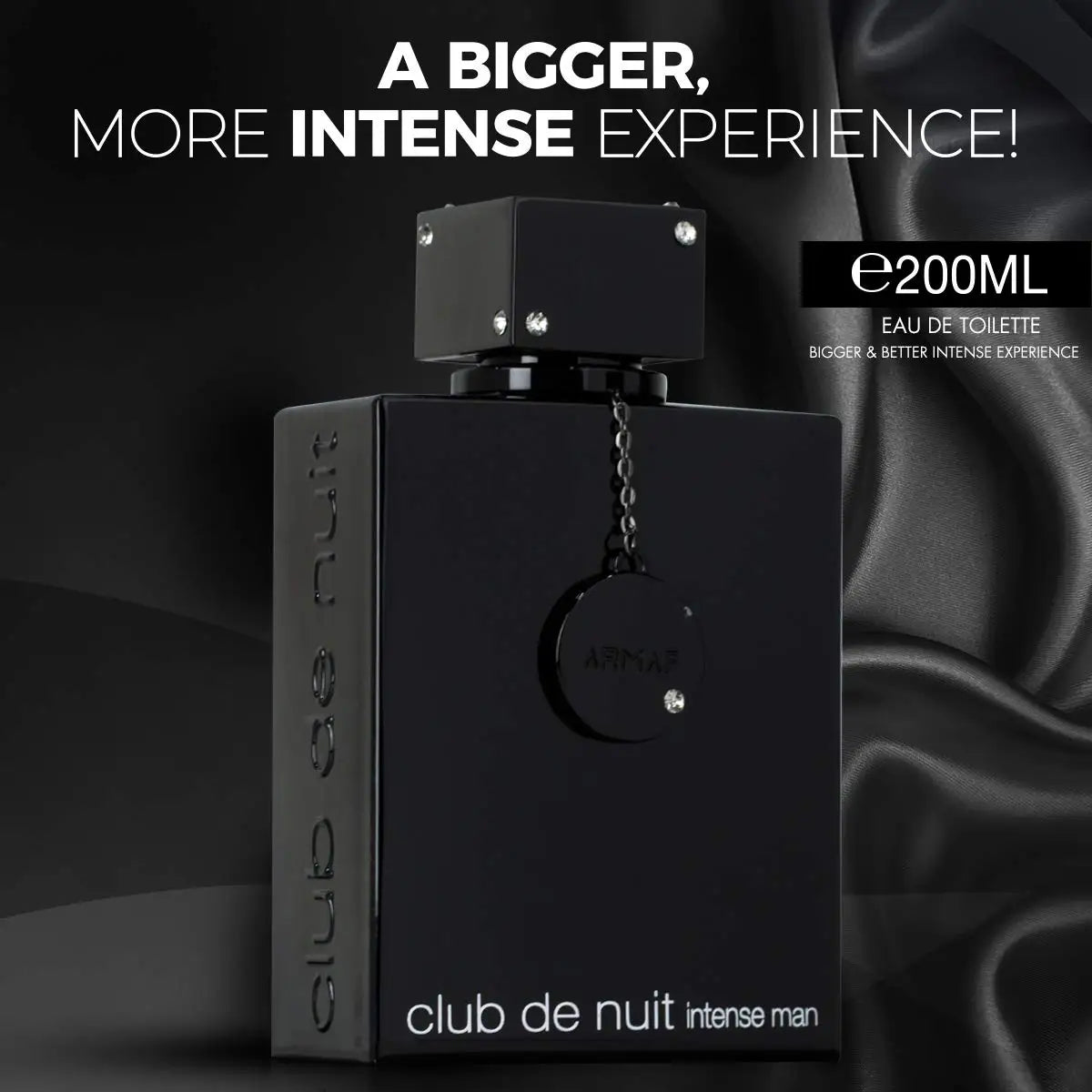 Armaf Club De Nuit Intense for Men Eau de Parfum spray in 105ml bottle, featuring sleek packaging and the iconic fragrance.