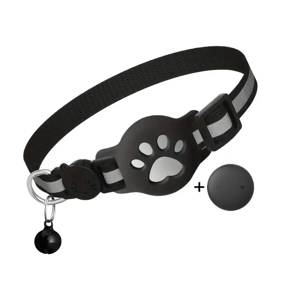 Waterproof Showlu Smart GPS Pet Tracker collar for cats and kittens with GPS locator system.