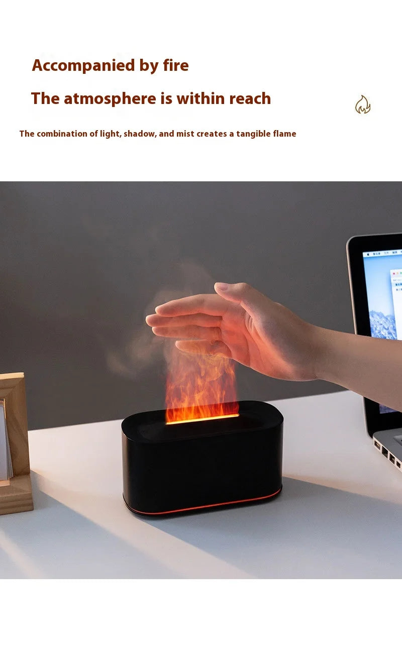 Showlu Smart General HOMEFISH Mini Aroma Humidifier emitting a gentle mist in a modern setting
