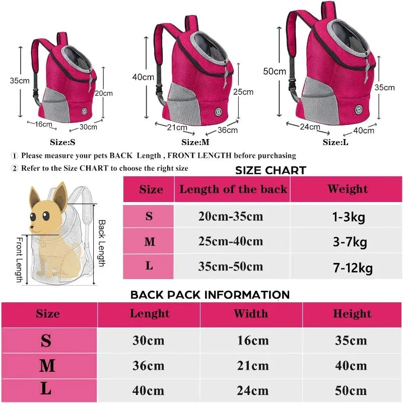 Showlu Breathable Nylon Dog Backpack Carrier with Reflective Strips, designed for comfortable pet carrying and safety.