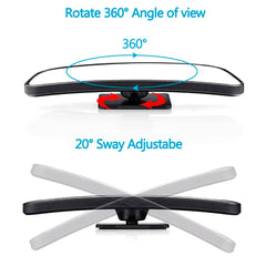 Car Blind Spot Convex Side Mirror Clip-On Universal