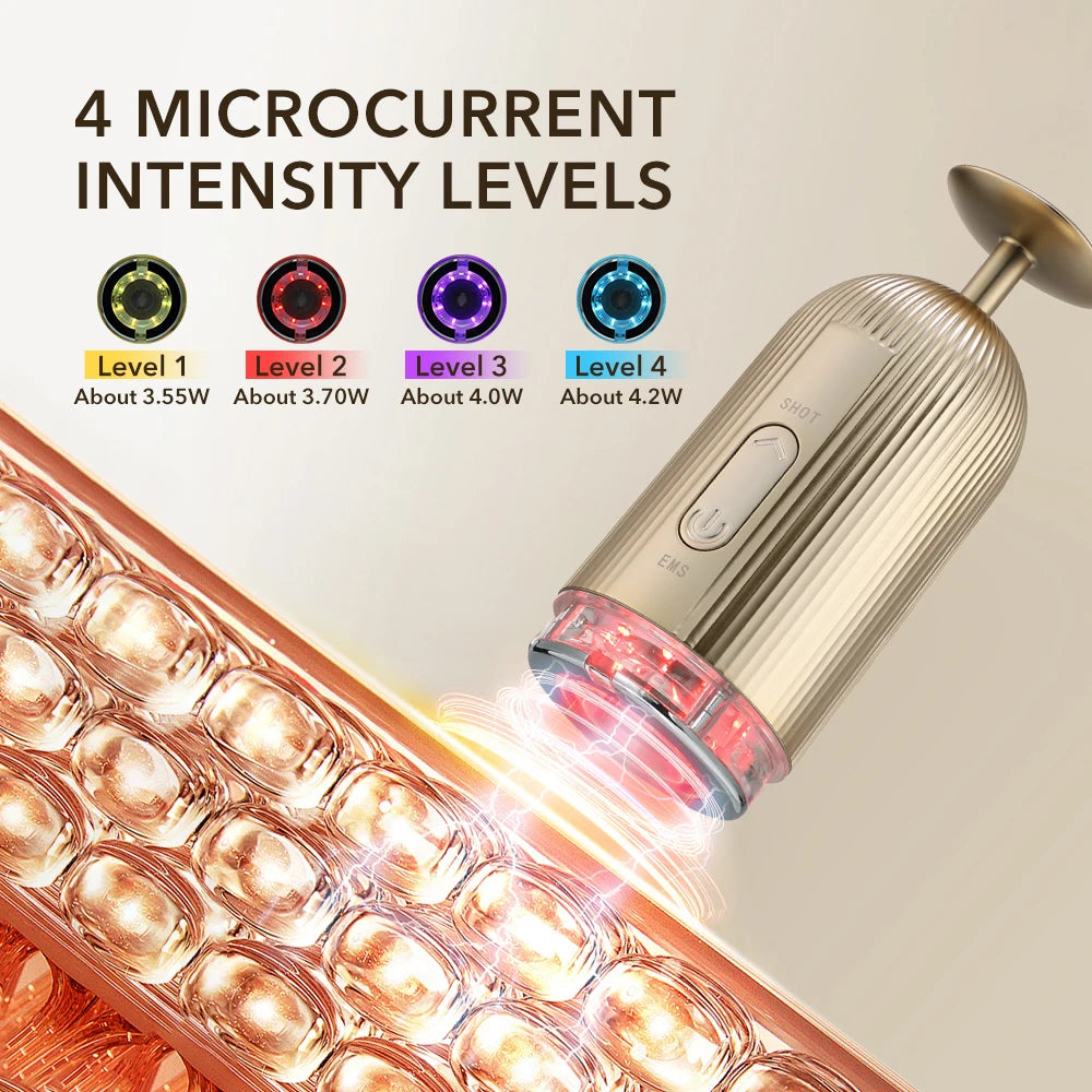 Hailicare electric facial massager with vacuum face cupping and skin lifting features, shown in use on a woman's face.
