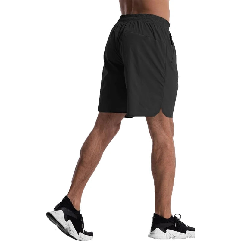 Men's sportswear summer running shorts by Showlu Fashion, featuring lightweight breathable fabric and athletic design for gym and training.
