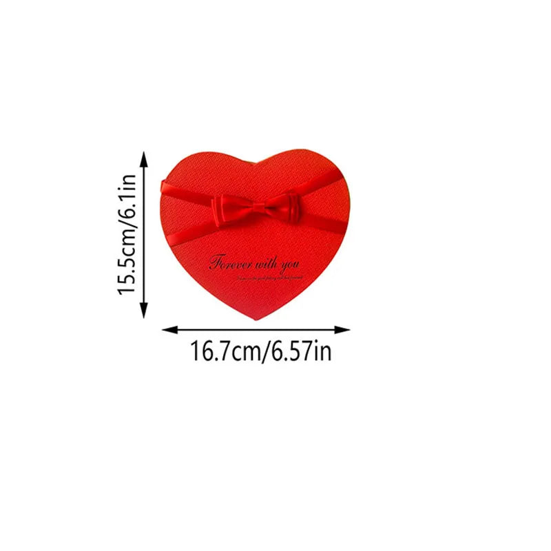 Red rose love gift box from Showlu Fashion Store, ideal for anniversaries, Valentine's Day, Christmas, and Mother's Day celebrations.
