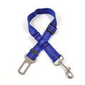 Showlu Smart General pet car seatbelt harness attached to a dog, ensuring secure travel safety for pets in vehicles.