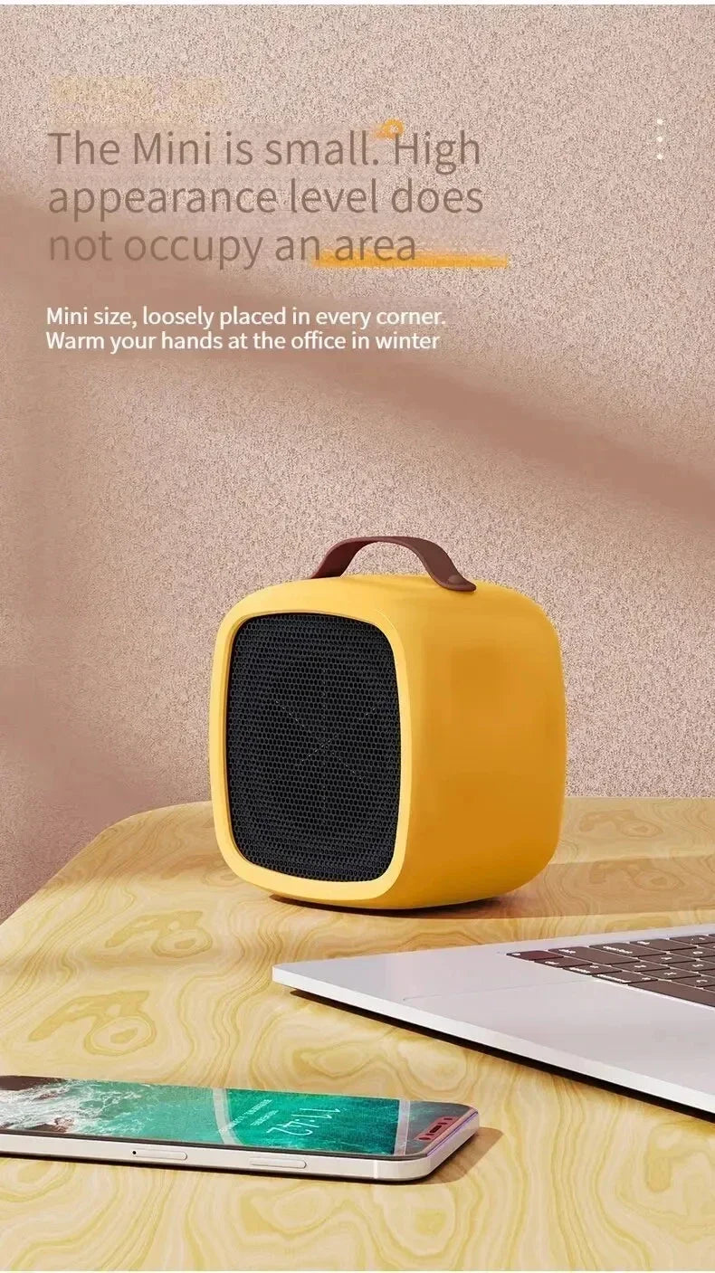 Showlu Smart General Mini 500W portable fan heater with adjustable temperature control and compact design for quick heating.