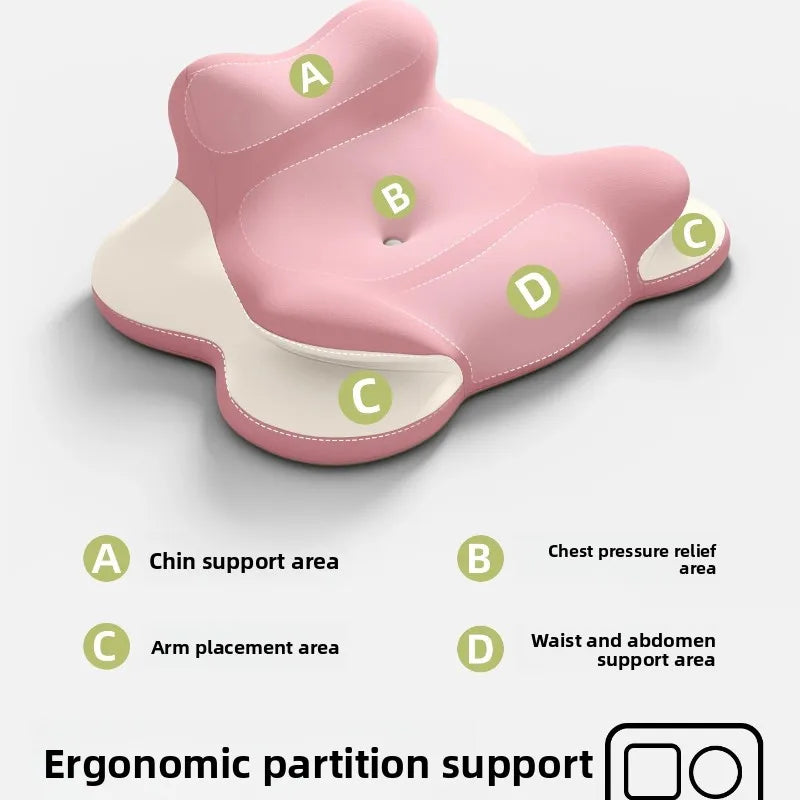 Memory foam wedge pillow from XVJOU, designed for prone position and back support on beds, by Showlu Fashion Store.