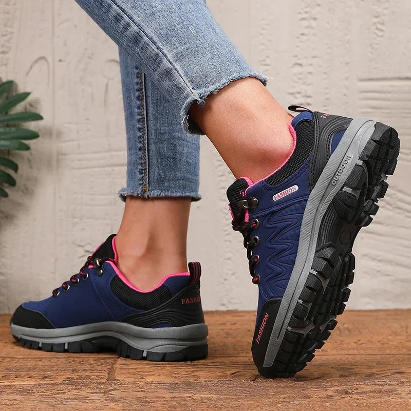 SHOWLU FASHION STORE women's hiking sneakers with breathable air mesh, ideal for outdoor camping and hiking activities.