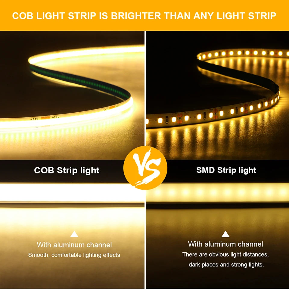 Showlu Smart General LED bed frame strip with adjustable colorful LED lights attached to a bed frame for ambient lighting.
