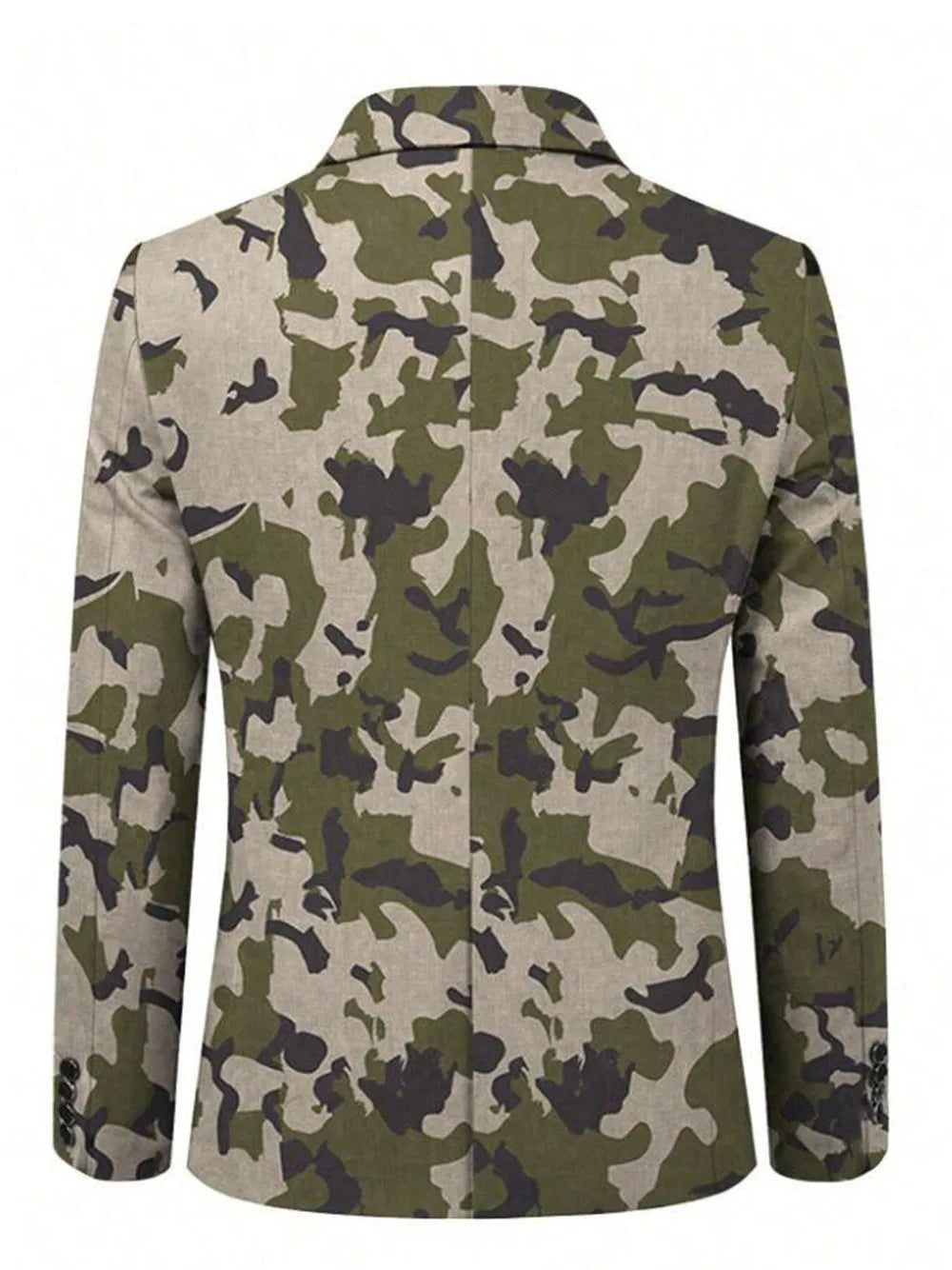 SHOWLU men's camouflage 2-piece slim fit wedding tuxedo suit set with jacket and trousers, stylish and modern formal wear