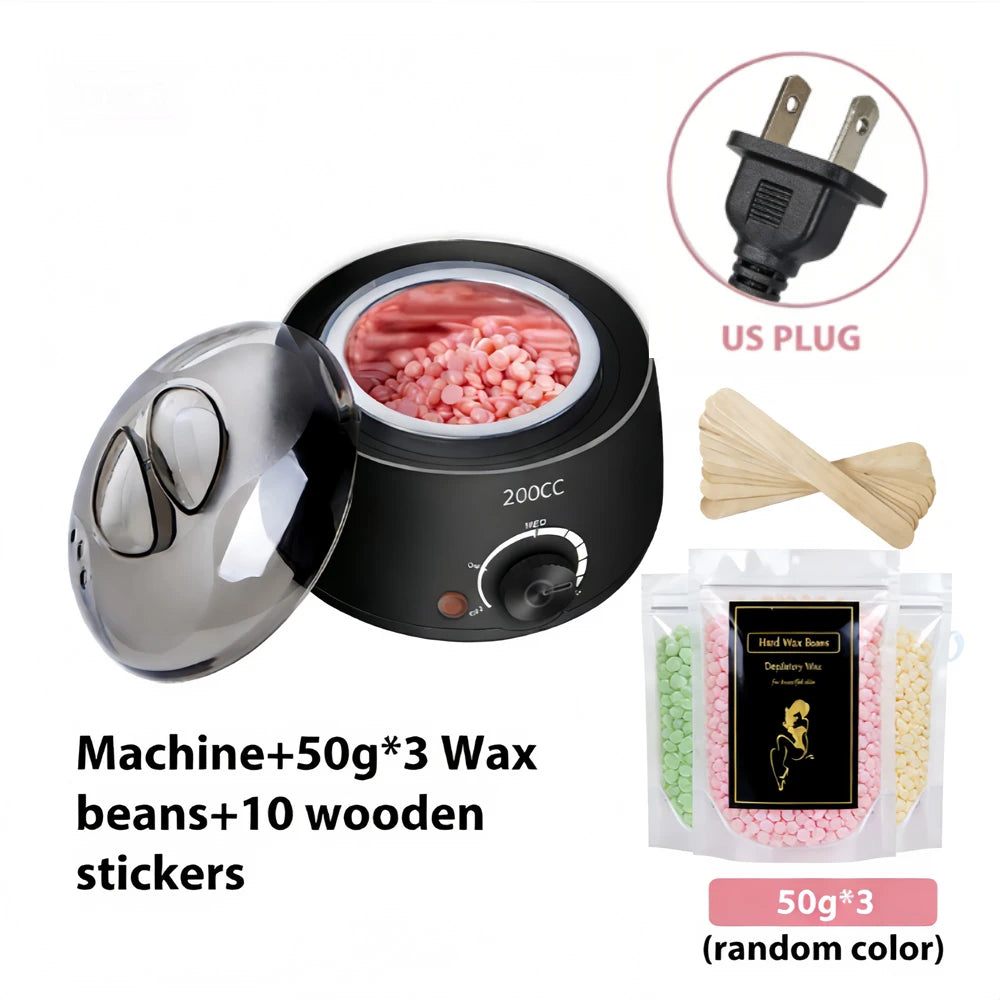 Showlu Smart General Hair Wax Stick Pro, close-up of the sleek black waxing stick with product branding visible.