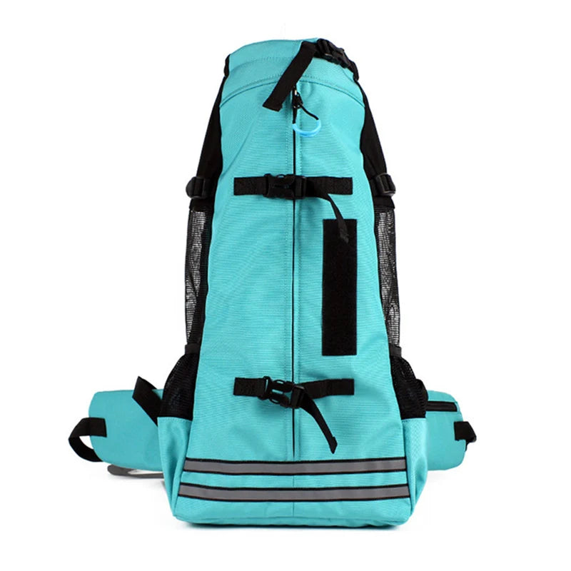 Waterproof XLeiPet dog travel backpack by Showlu Fashion Store, breathable carrier for medium dogs with comfortable design.