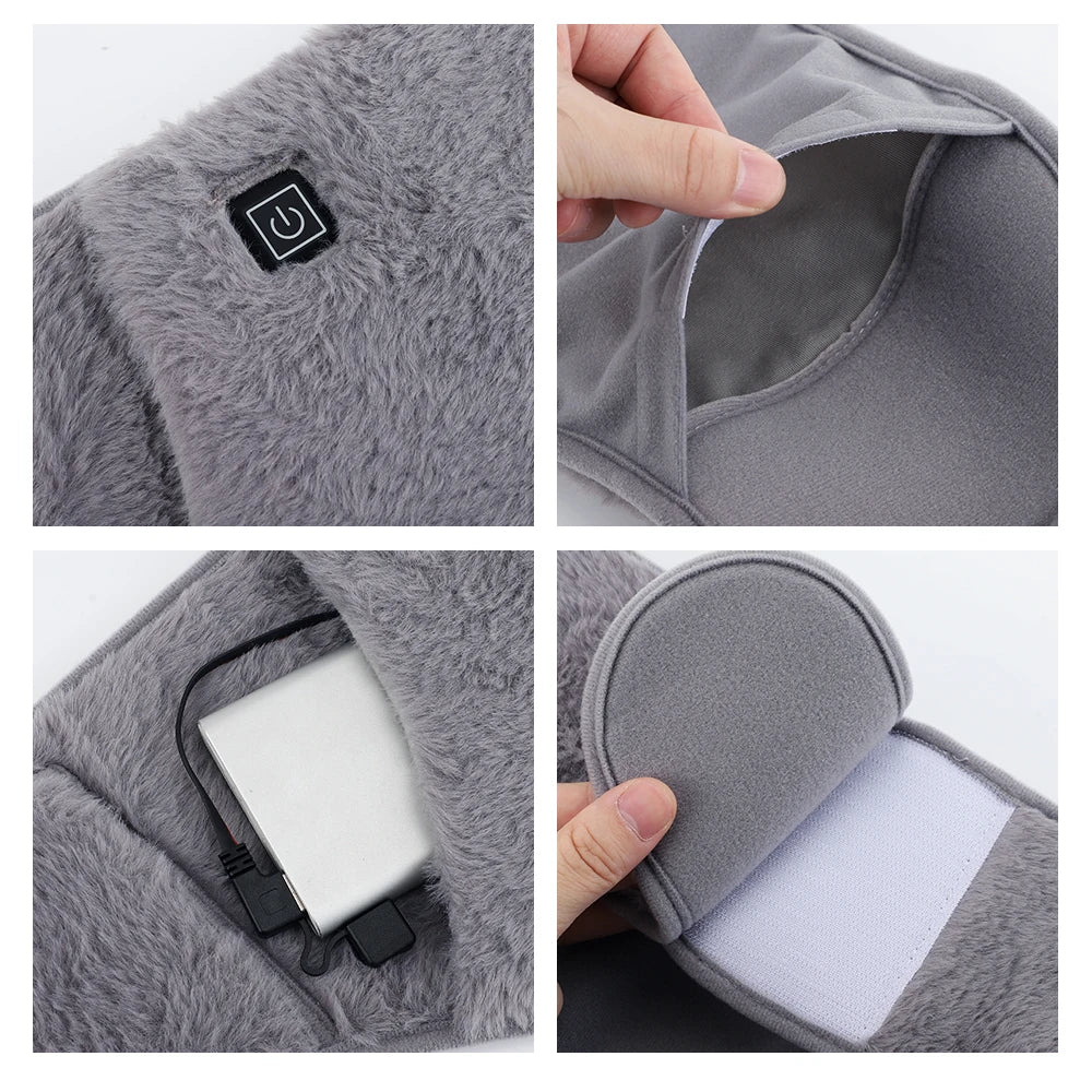 Showlu Smart General USB electric heating waist belt with graphene warm pad, adjustable for targeted back and waist warmth.
