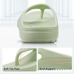 Comwarm Thick Sole Flip Flops For Women And Men Summer Yoga Mat Outdoor Beach Thong Sandals For Shower Non-Slip Soft Slippers