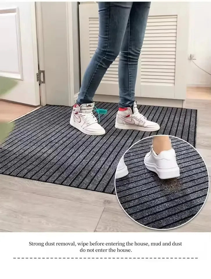 Showlu Fashion Store anti-slip kitchen mat with full coverage design, absorbent oil-resistant surface, ideal for hallway and entrance.