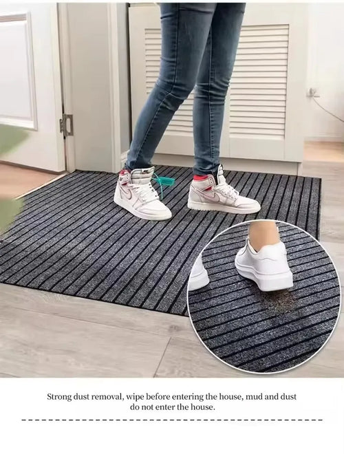 Showlu Fashion Store anti-slip kitchen mat with full coverage design, absorbent oil-resistant surface, ideal for hallway and entrance.