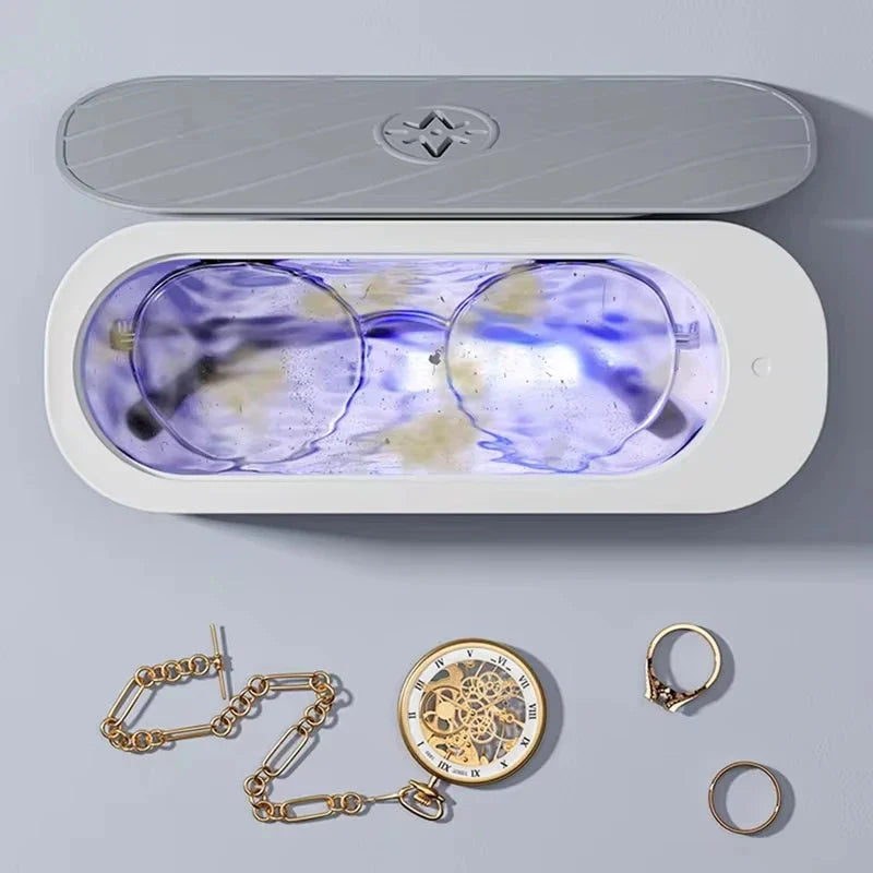 Showlu ultrasonic jewelry cleaner with 45000Hz high frequency wash machine for jewelry cleaning and polishing.