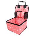 Showlu Fashion Store PaiPaitek pet dog car seat in non-slip nylon with pockets, designed for travel comfort and safety for dogs.