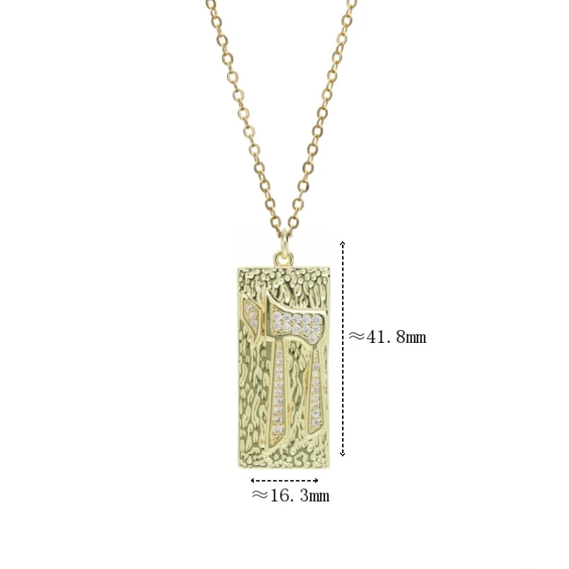 Hebrew Chai pendant necklace by Hayaroma in copper with zircon accents, showcasing Jewish jewelry style and intricate design.