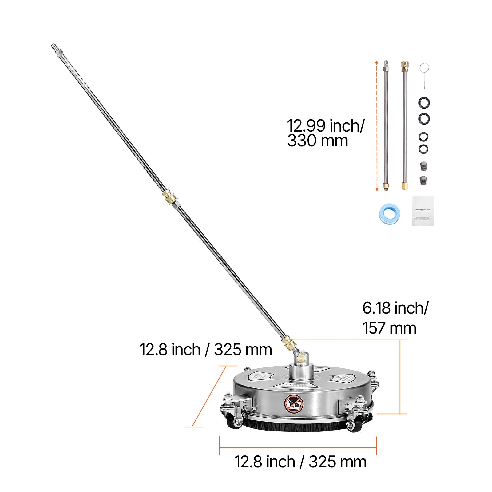 Showlu Smart General rotary surface cleaner attachment with spinning brushes for efficient cleaning of large surfaces.