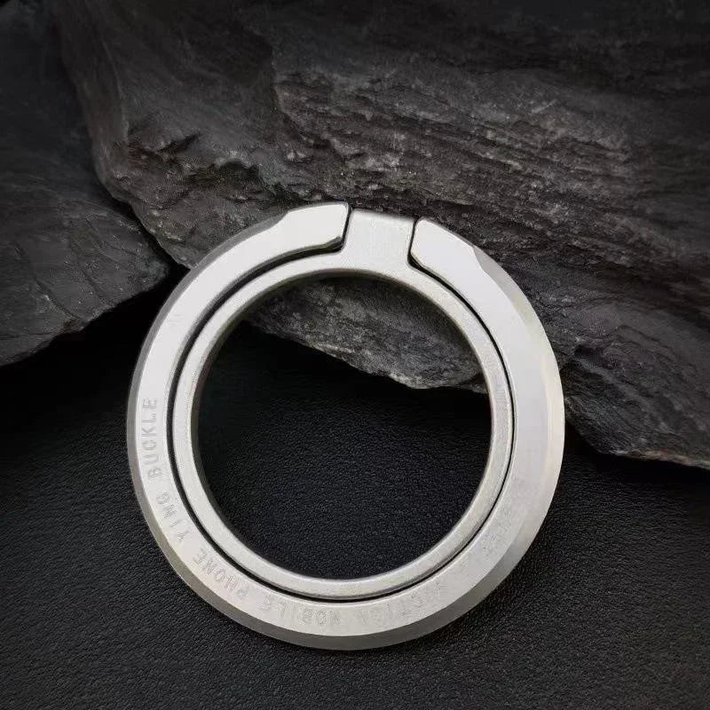 Magnetic Foldable Ring Holder and Removable Grip for MagSafe iPhone