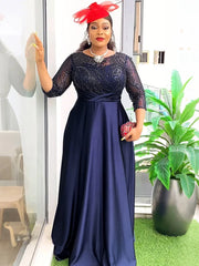Luxury Wedding Party Evening Dresses For Women African Dashiki Sequin Mermaid Robe Elegant Long Sleeve Dress Africa Clothing