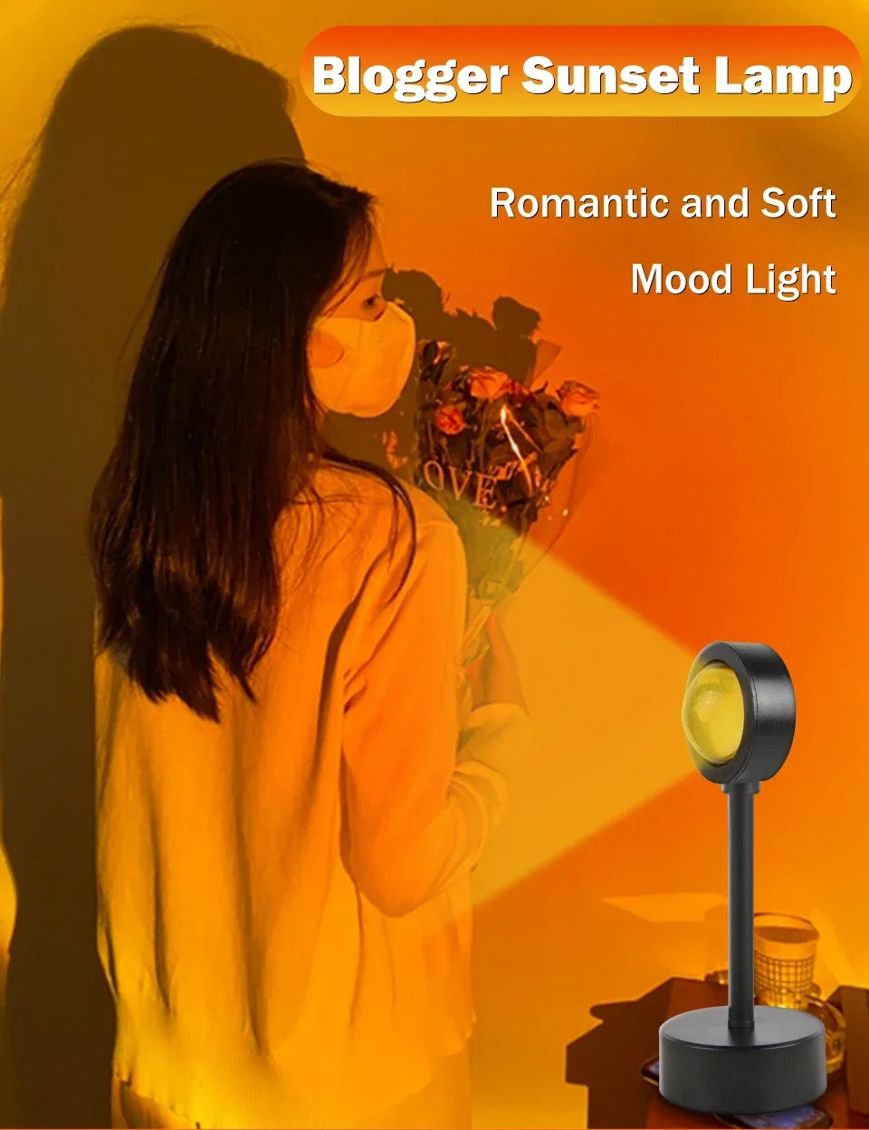 Showlu Smart LED Sunset Rainbow Bar with colorful light display and sleek design, ideal for ambient room lighting.