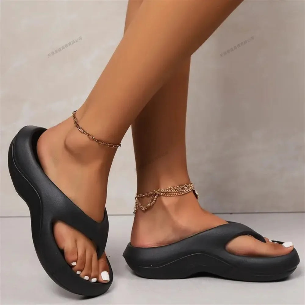 Women’s stylish EVA flip-flops by Showlu Fashion Store with soft, anti-slip soles, perfect for beach, summer, and casual wear.