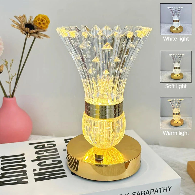 Showlu Smart General LED color changing vase with sleek glass design and vibrant LED light display in a modern setting.