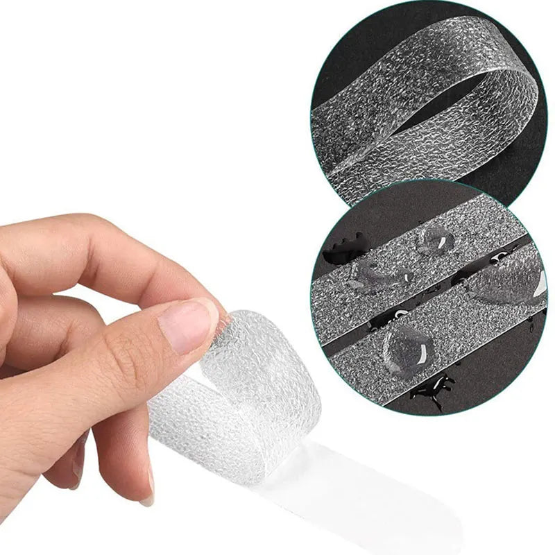 Showlu Smart General anti-slip shower stickers on a tiled bathroom floor for safety and grip.