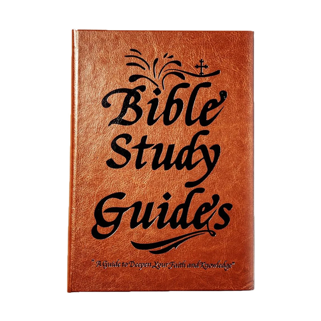 Showlu PU leather Bible study notebook with 66 pages, daily prayer journal, featuring a sleek black cover and religious-themed interior.