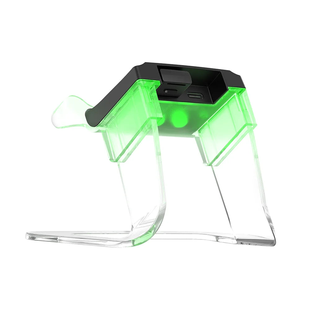 Showlu Smart General GameSir RGB controller charging dock stand with illuminated LED lighting and secure slot for gaming controllers.