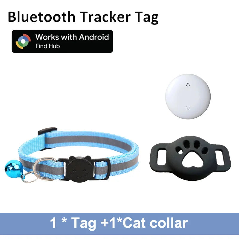 Showlu Fashion Leapii Bluetooth Pet Tracker for Android, mini GPS cat collar locator with sleek design and tracking features
