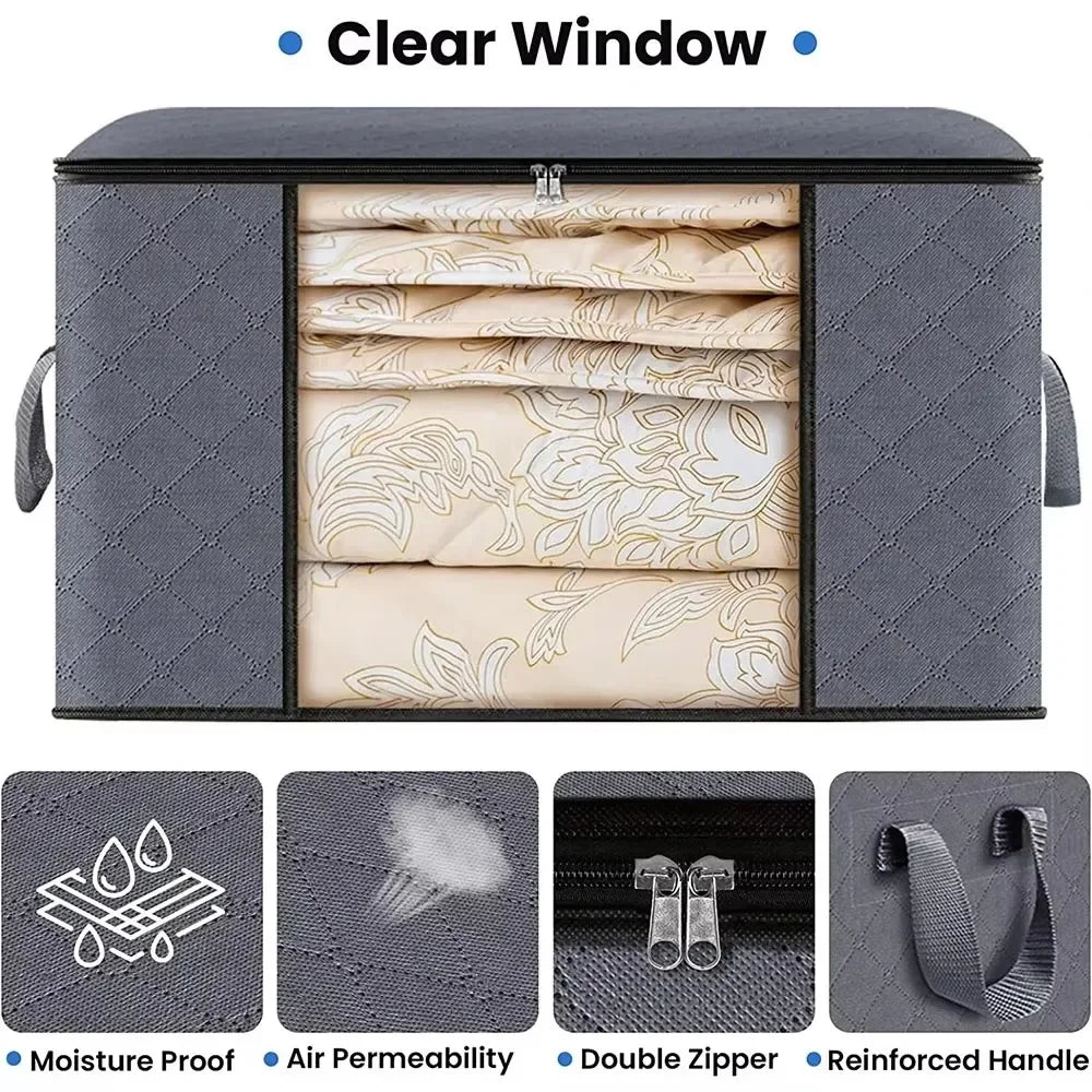 Showlu Smart General foldable storage boxes in neutral tones, designed for home organization and decor.