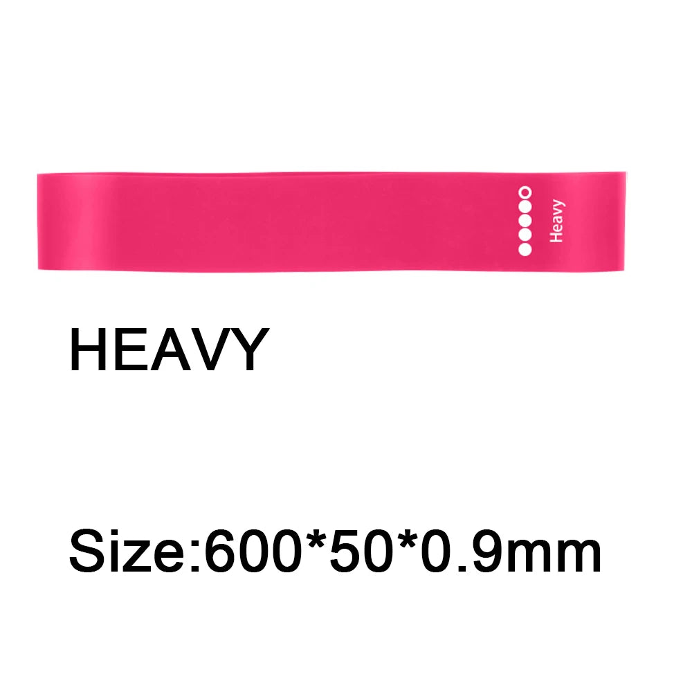 Set of Showlu Fashion Store resistance bands for home yoga, Pilates, and Crossfit workouts, ideal for stretching and strength training.