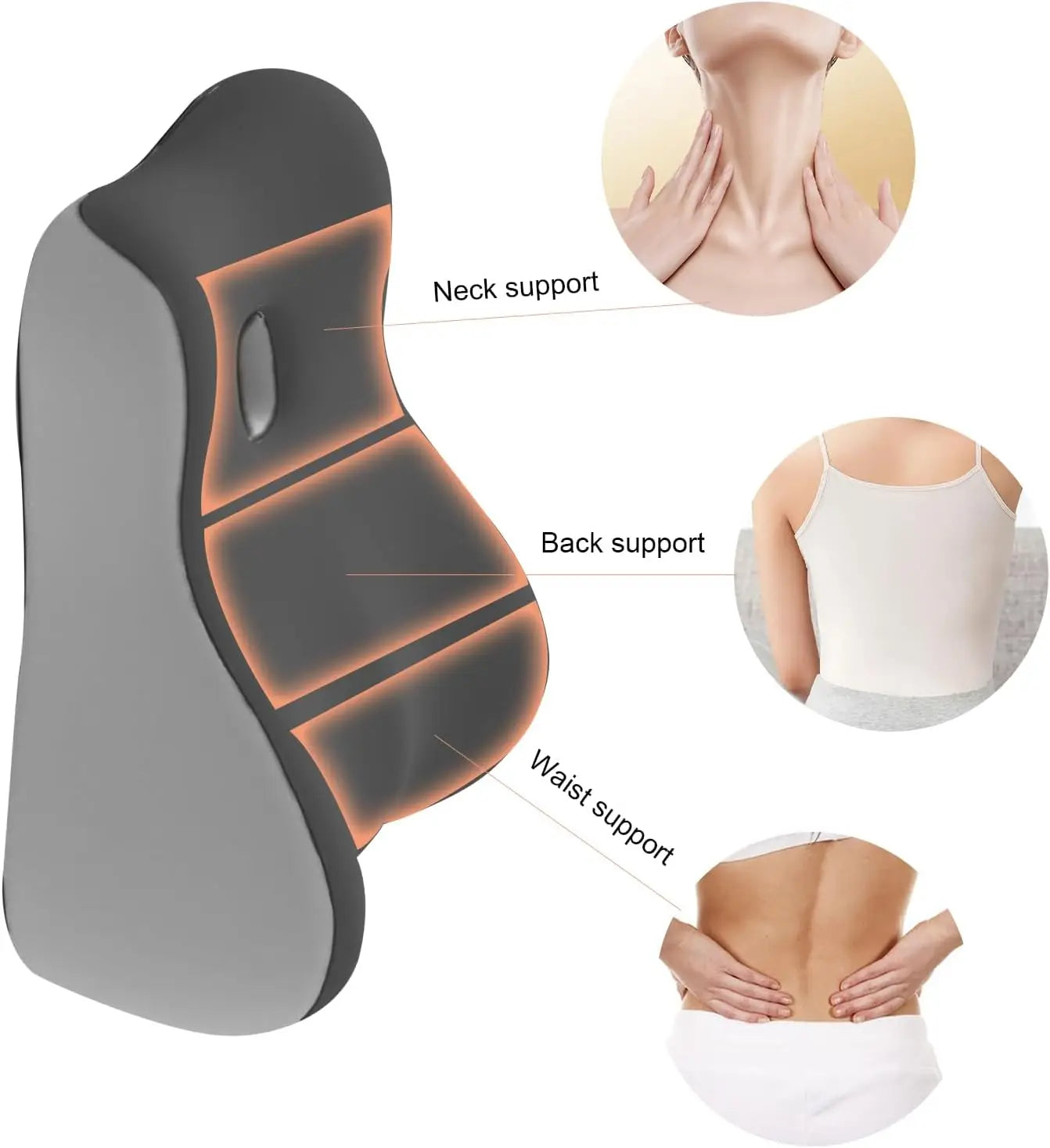 Showlu Memory Foam Intimacy Support Wedge Pillow with washable cover, showing a close-up of the soft, ergonomic design.