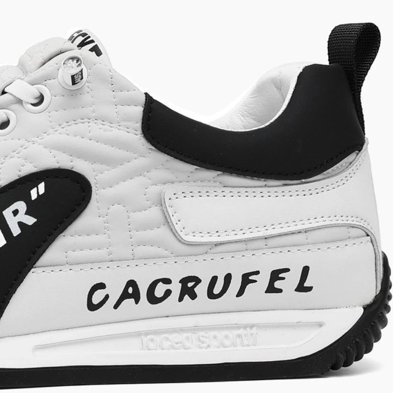 Men's Showlu Fashion breathable casual sneakers with thick soles, lace-up design, suitable for outdoor running and tennis.