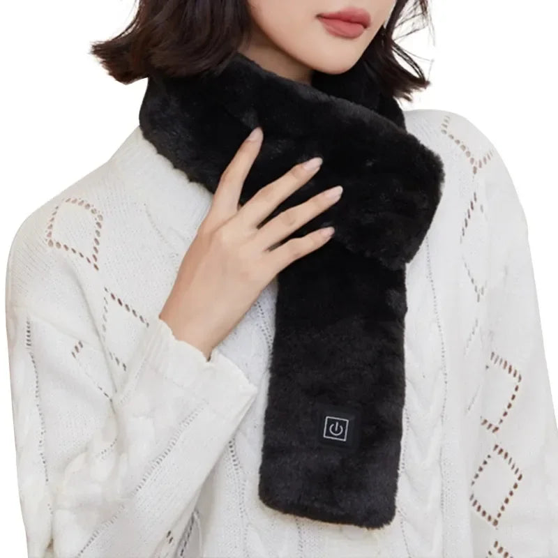 Showlu Smart General electric heated neck scarf with USB connection, soft fabric, and adjustable fit for warmth and comfort.