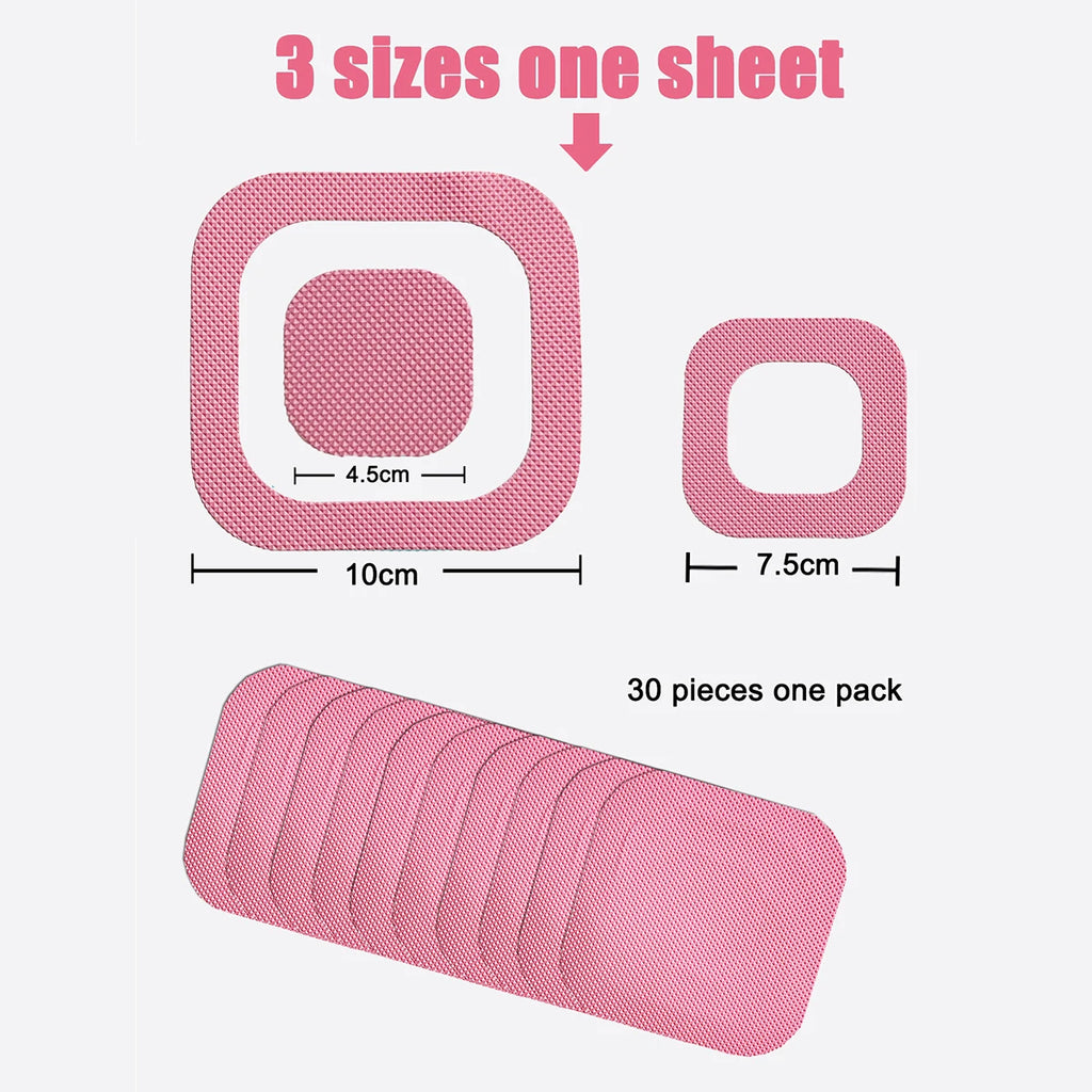 Showlu Smart General anti-slip bath stickers attached to a bathtub surface for safety and grip enhancement.