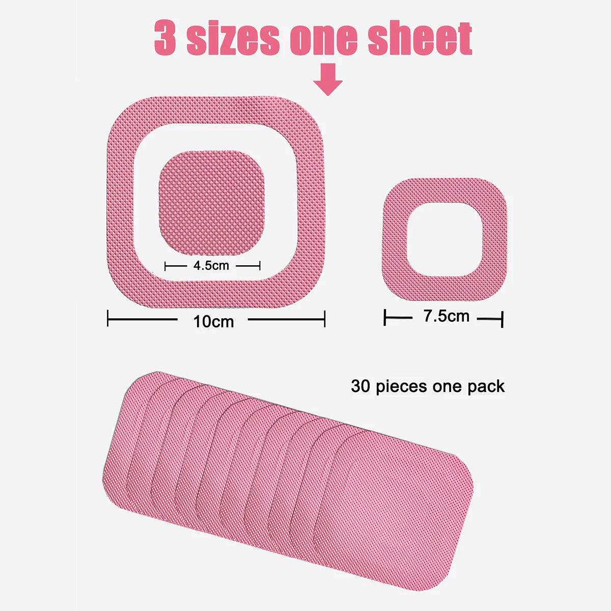 Showlu Smart General anti-slip bath stickers attached to a bathtub surface for safety and grip enhancement.