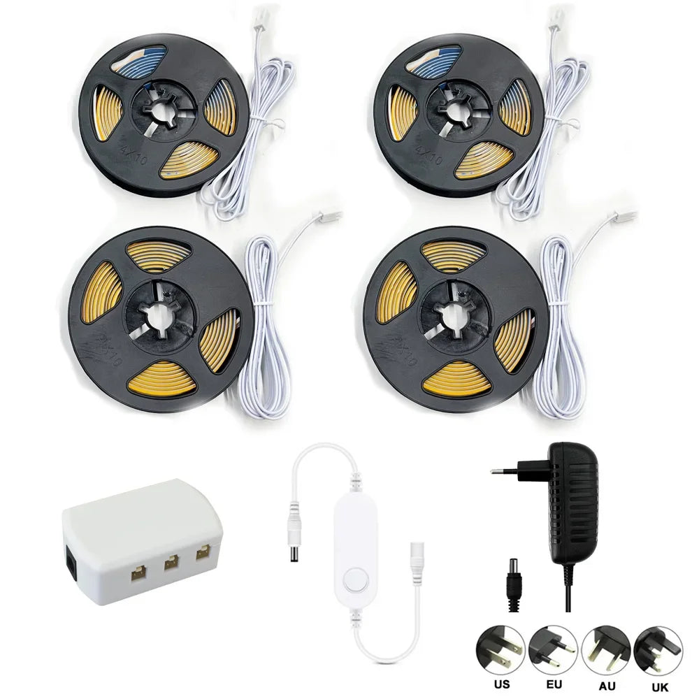 Showlu Smart Zigbee LED strip light kit with voice control, featuring color-changing LEDs and easy app connectivity.