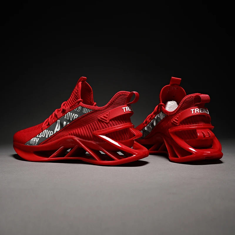 Men's casual sneakers by Showlu Fashion Store featuring breathable fabric, stylish design, and comfortable trainer style for everyday wear.