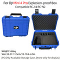 Showlu Fashion Store waterproof hard shell case for DJI Mini 3/4Pro and Mini 4Pro, large capacity, explosion-proof, portable drone storage box