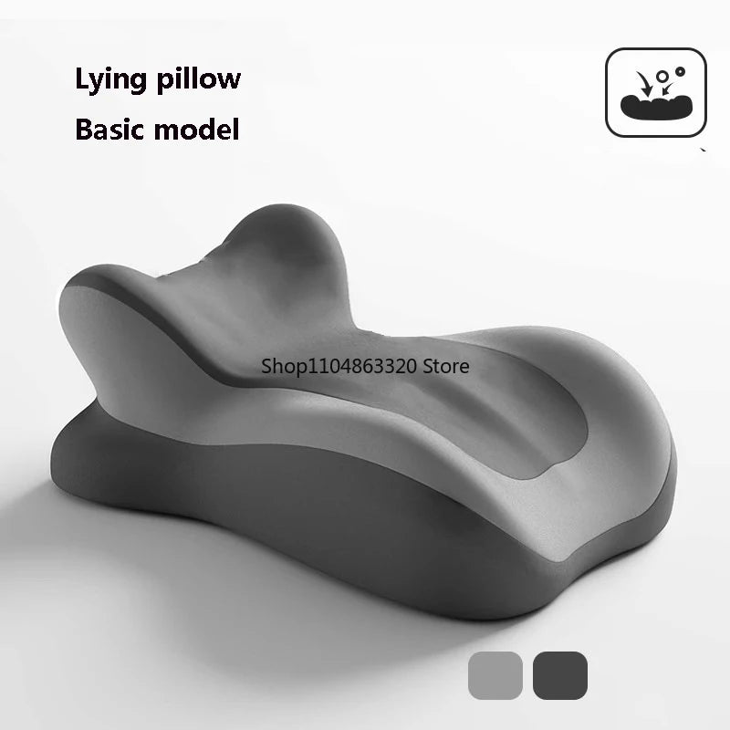 Showlu Memory Foam Pillow ergonomic wedge for neck and leg support, with soft fabric cover and contoured shape for comfort