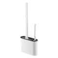 Silicone toilet brush with holder by Showlu Smart General, featuring a sleek design and easy-to-clean silicone bristles.