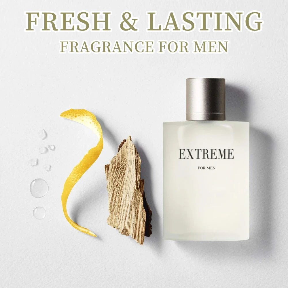 SHOWLU EXTREME Eau de Parfum for Men, 3.4 oz, long-lasting fragrance bottle with sleek design.