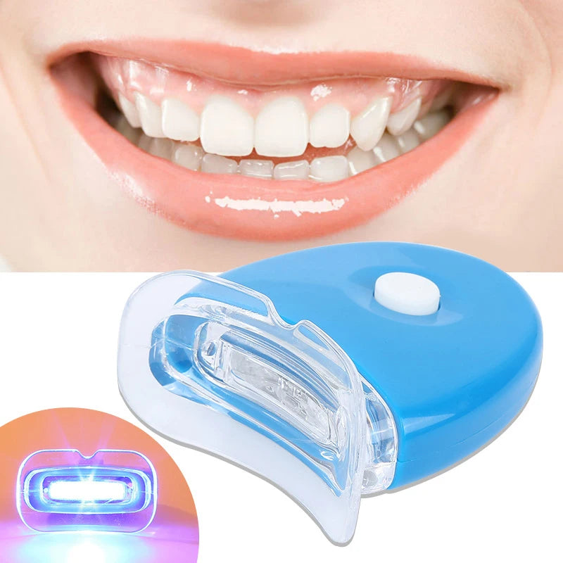 Showlu Smart General Teeth Whitening LED Kit with whitening gel trays and LED light for professional dental care at home.