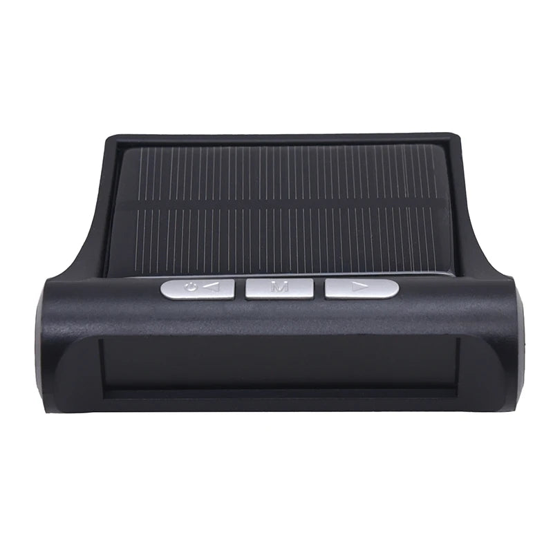 Showlu Smart General car tire pressure monitor displaying digital screen with tire pressure readings and sensor details